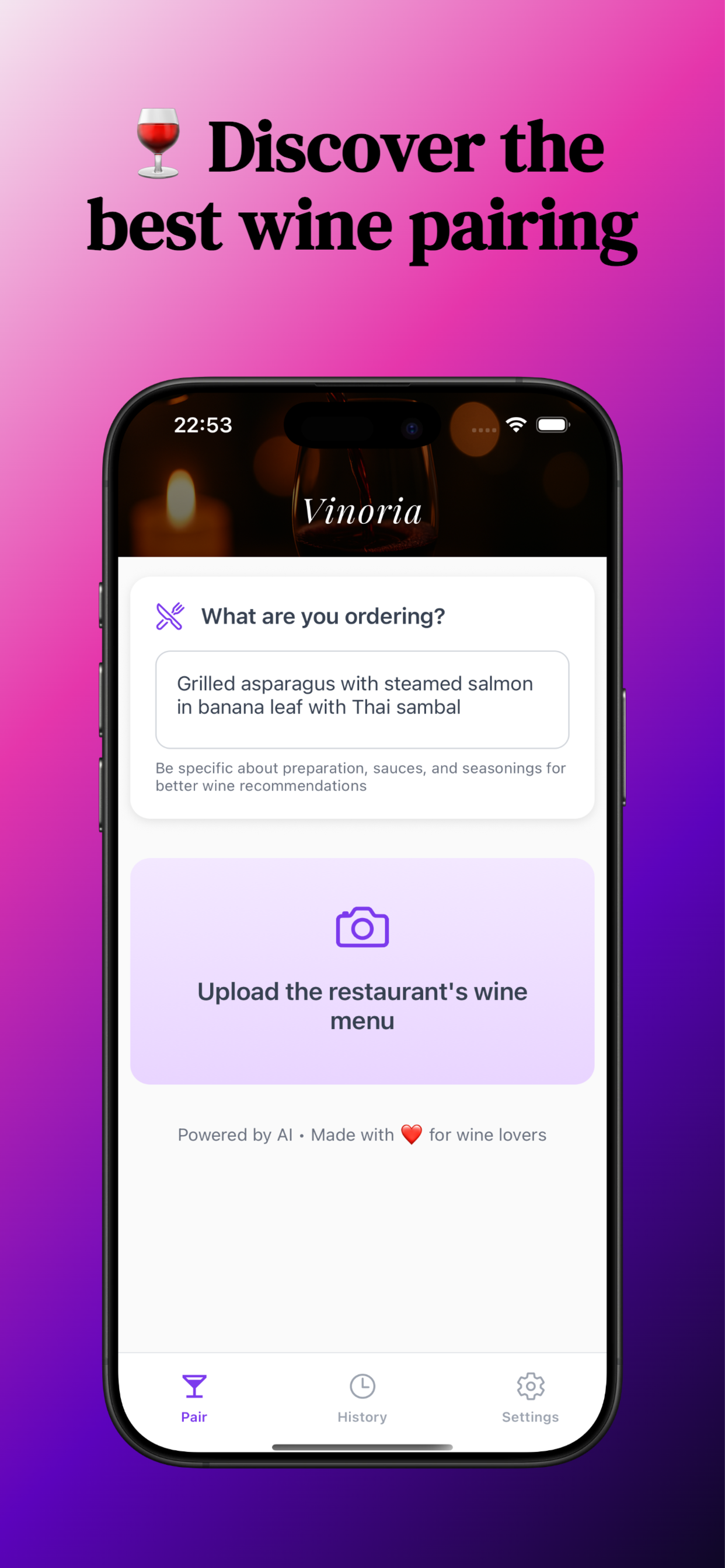 Vinoria App Screenshot 1
